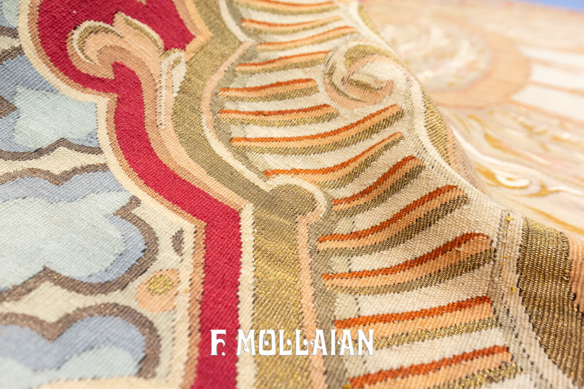Aubusson Rug Flat-weave n°:387091